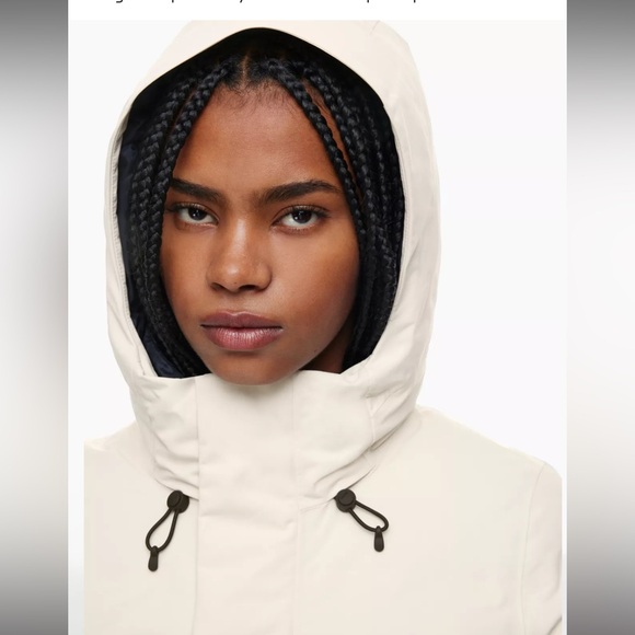 Aritzia TNA The dri parka long medium size in white - Picture 12 of 15
